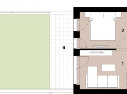 001_2400_RGB | Prodej bytu, 2+kk, 48 m²