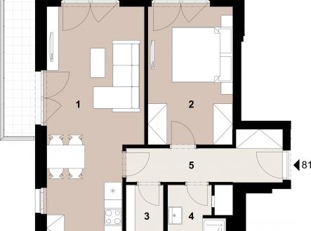 081_2400_RGB | Prodej bytu, 2+kk, 54 m²
