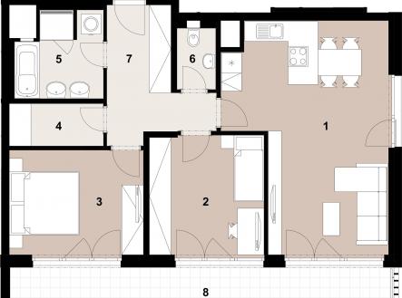 006_2400_RGB | Prodej bytu, 3+kk, 76 m²