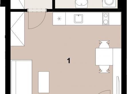 033_2400_RGB | Prodej bytu, 1+kk, 33 m²