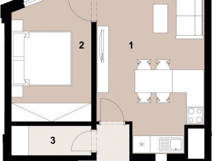 106_2400_RGB | Prodej bytu, 2+kk, 47 m²