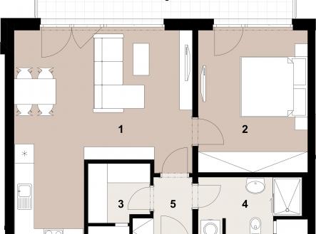 055_2400_RGB | Prodej bytu, 2+kk, 56 m²