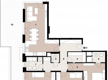069_2400_RGB | Prodej bytu, 4+kk, 105 m²