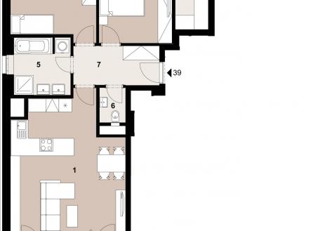 039_2400_RGB | Prodej bytu, 3+kk, 79 m²