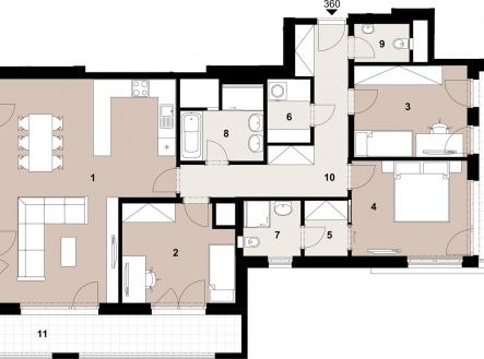 360_2400_RGB | Prodej bytu, 4+kk, 109 m²