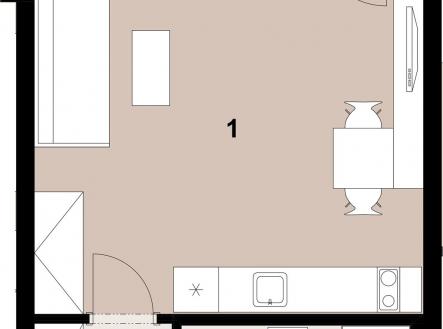 083_2400_RGB | Prodej bytu, 1+kk, 35 m²