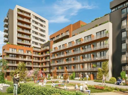Harfa4_1200 | Prodej bytu, 1+kk, 35 m²