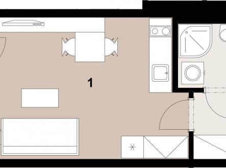 082_2400_RGB | Prodej bytu, 1+kk, 30 m²