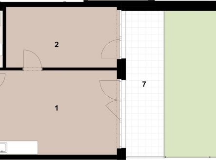 001_2400_RGB | Prodej bytu, 2+kk, 53 m²