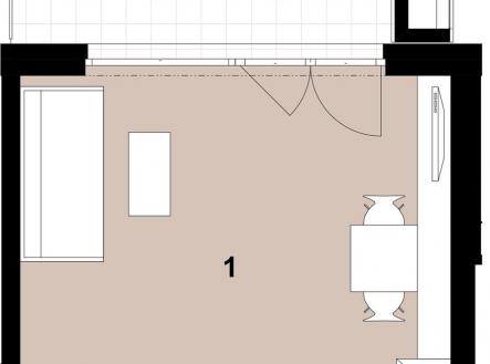 054_2400_RGB | Prodej bytu, 1+kk, 33 m²