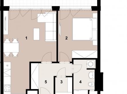 018_2400_RGB | Prodej bytu, 2+kk, 54 m²