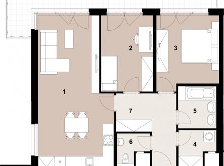 030_2400_RGB | Prodej bytu, 3+kk, 79 m²