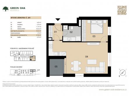 . | Prodej bytu, 2+kk, 57 m²