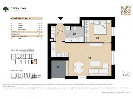 . | Prodej bytu, 2+kk, 56 m²