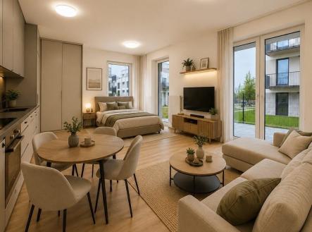 . | Prodej bytu, 1+kk, 39 m²