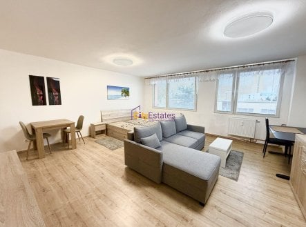 Velký, kompletně zařízený byt 1+kk nedaleko Botanické zahrady v Tróji