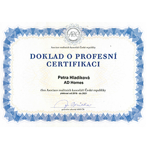 Doklad o profesní certifikaci