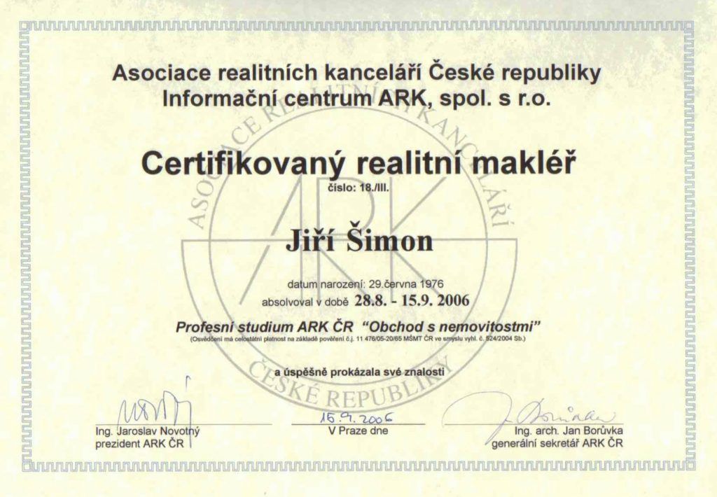 Certifikace ARK ČR