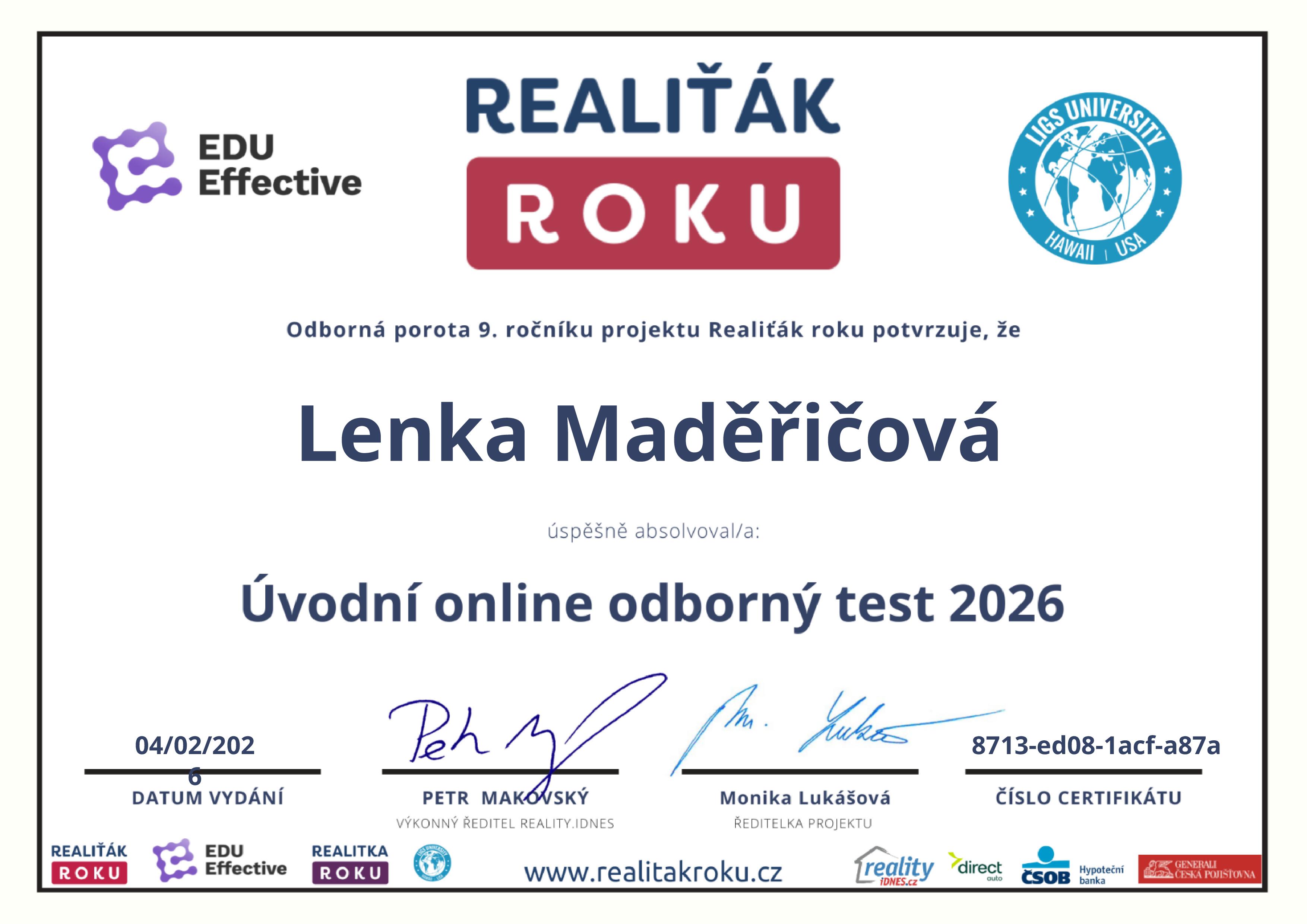 Úvodní test 2026