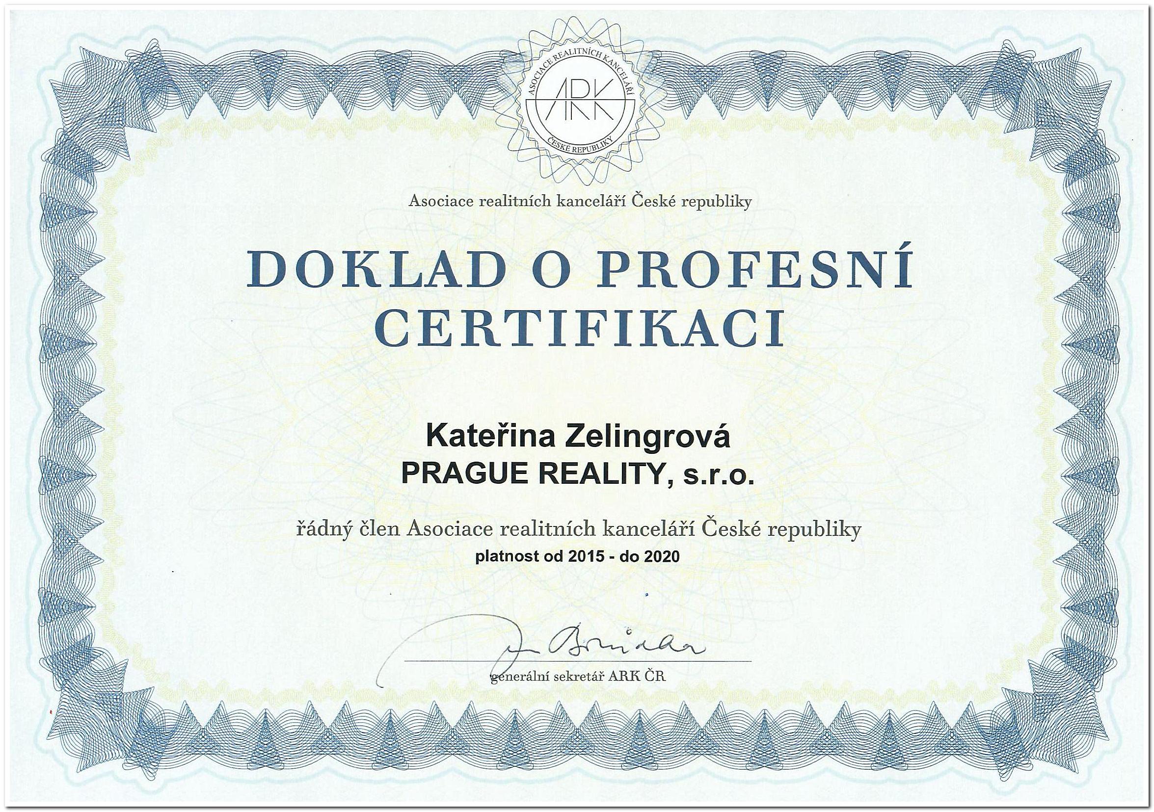 Zelingrová - ARK?R profesní certifikát 2015-2020.jpg